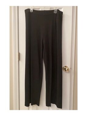 Yarns & Stitches Black Sweater Knit Pants XL